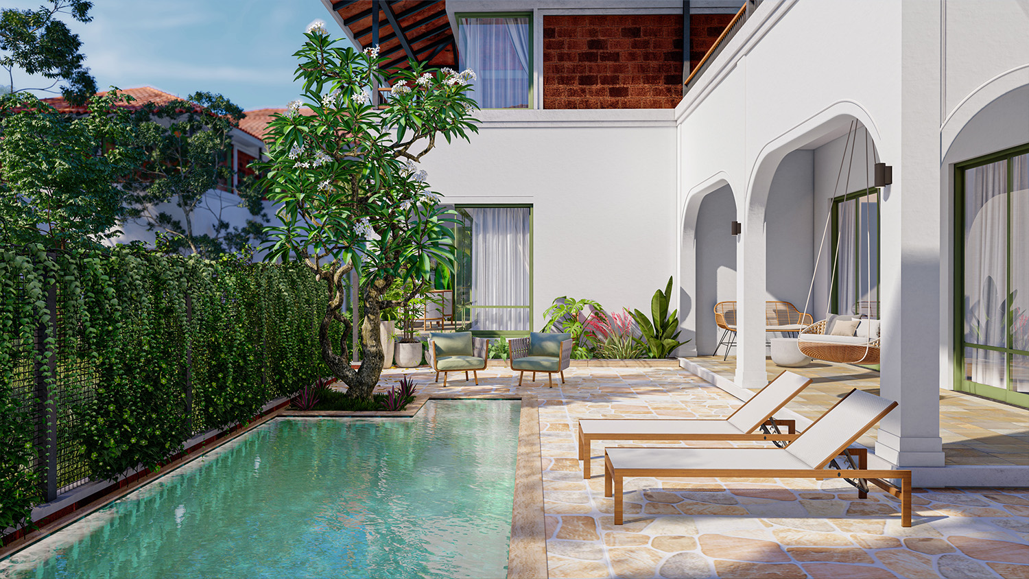 la serein powder-room view